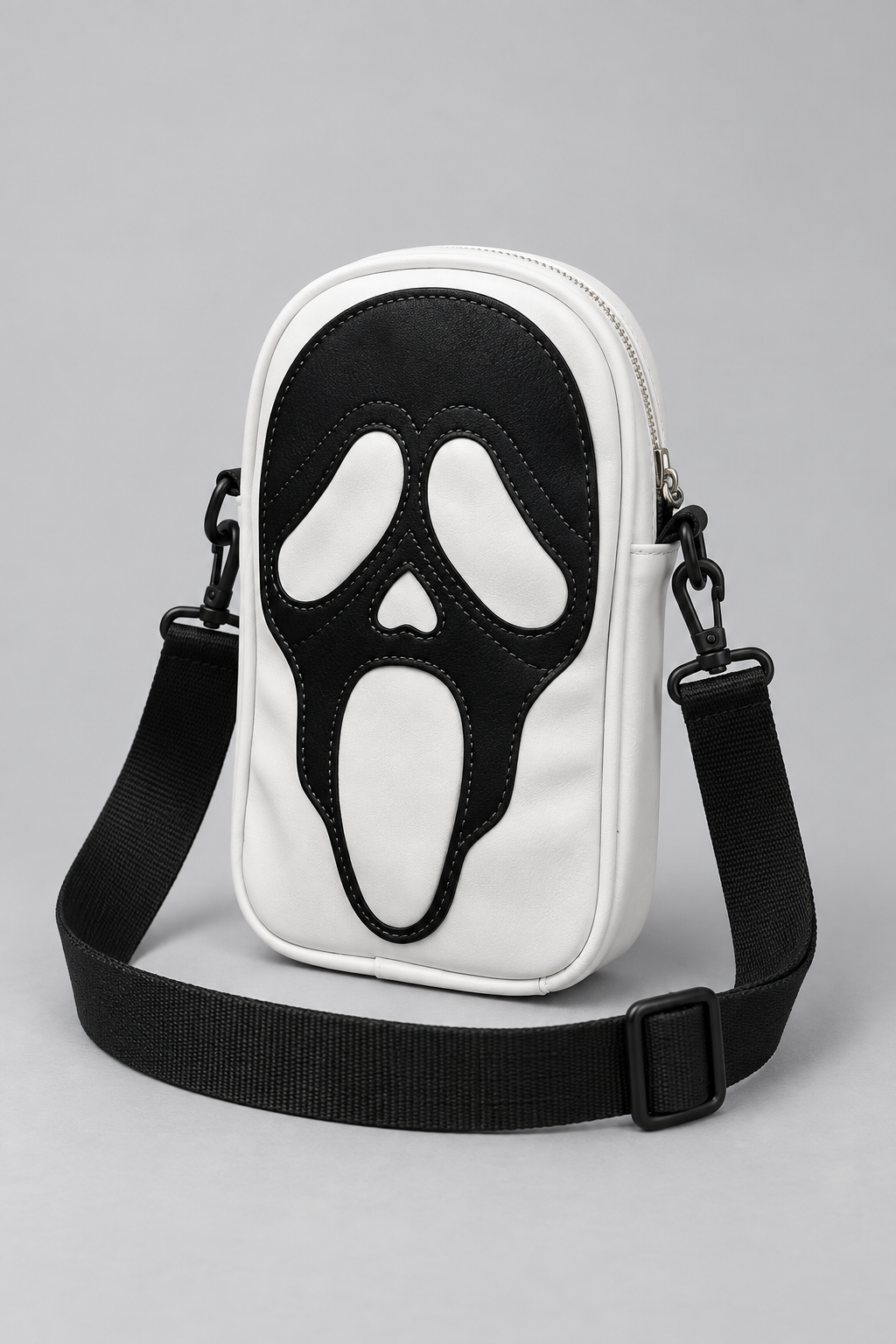 Color: White | Ghost Face Crossbody-Tasche, photo 1