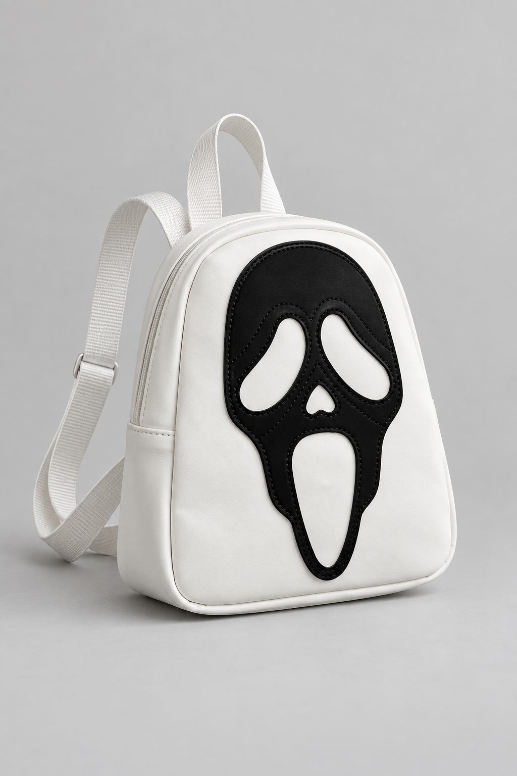 Color: White | Mini-Rucksack mit Horror-Masken-Design, photo 6