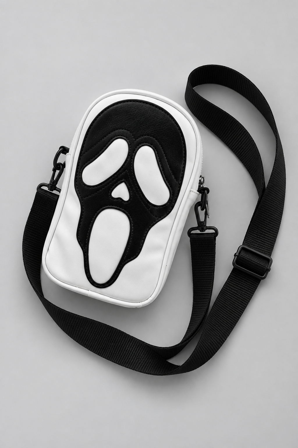 Color: White | Ghost Face Crossbody-Tasche, photo 2