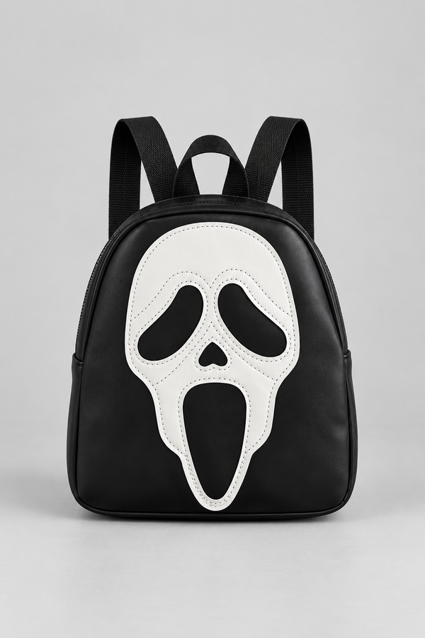 Mini-Rucksack mit Horror-Masken-Design