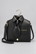 Color: Black | Hemden-Tasche mit Krawatten-Detail, photo 1