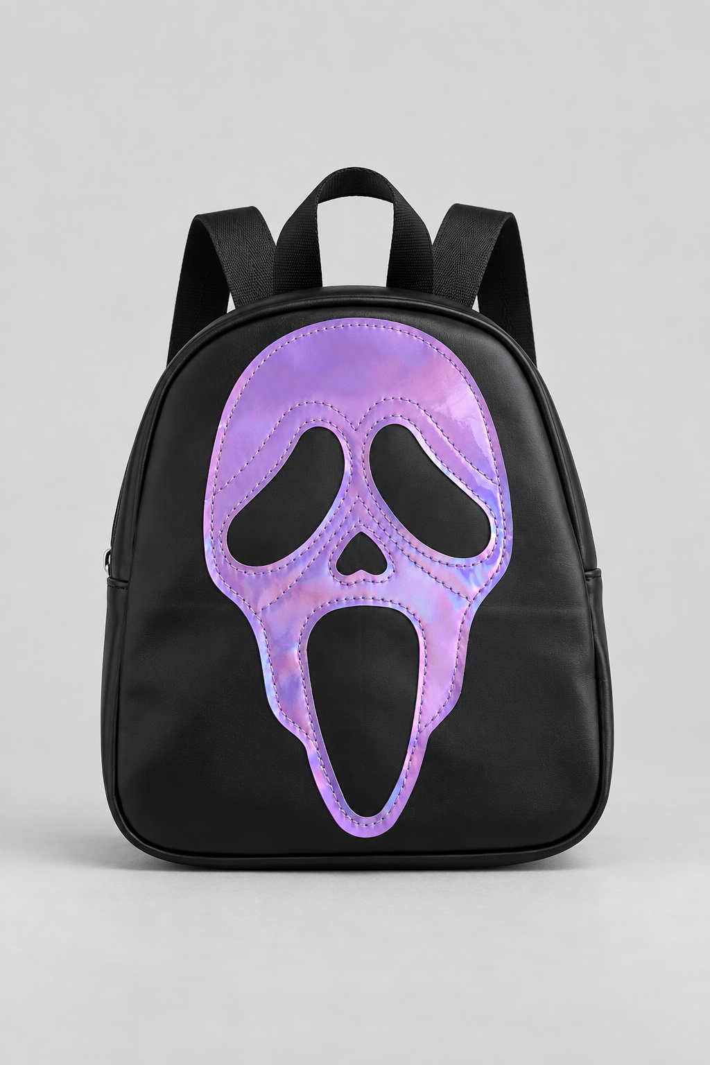 Color: Lila | Mini-Rucksack mit Horror-Masken-Design, photo 1