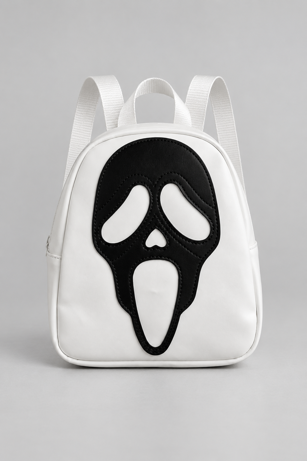 Color: White | Mini-Rucksack mit Horror-Masken-Design, photo 5