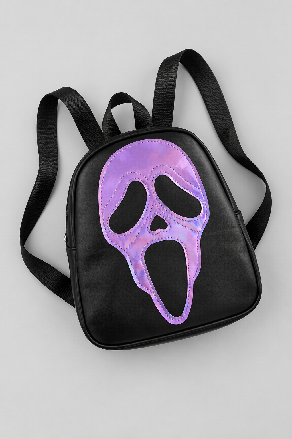 Color: Lila | Mini-Rucksack mit Horror-Masken-Design, photo 3