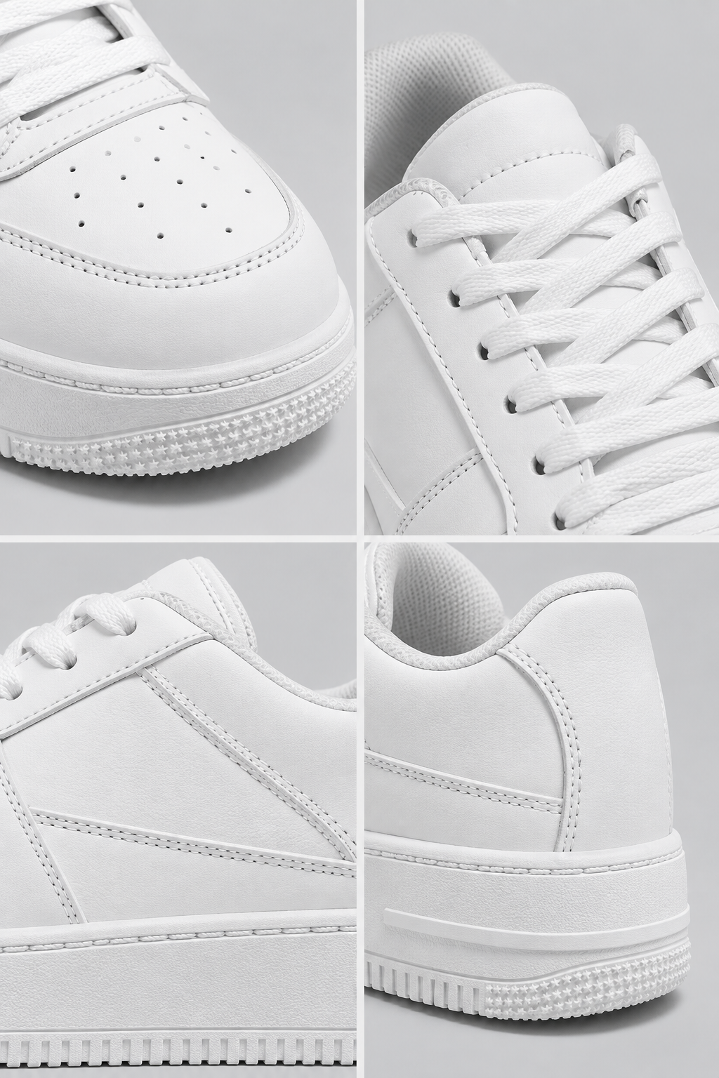 Minimalistische Plateau-Sneaker mit Schnürung