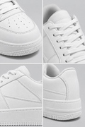 Minimalistische Plateau-Sneaker mit Schnürung