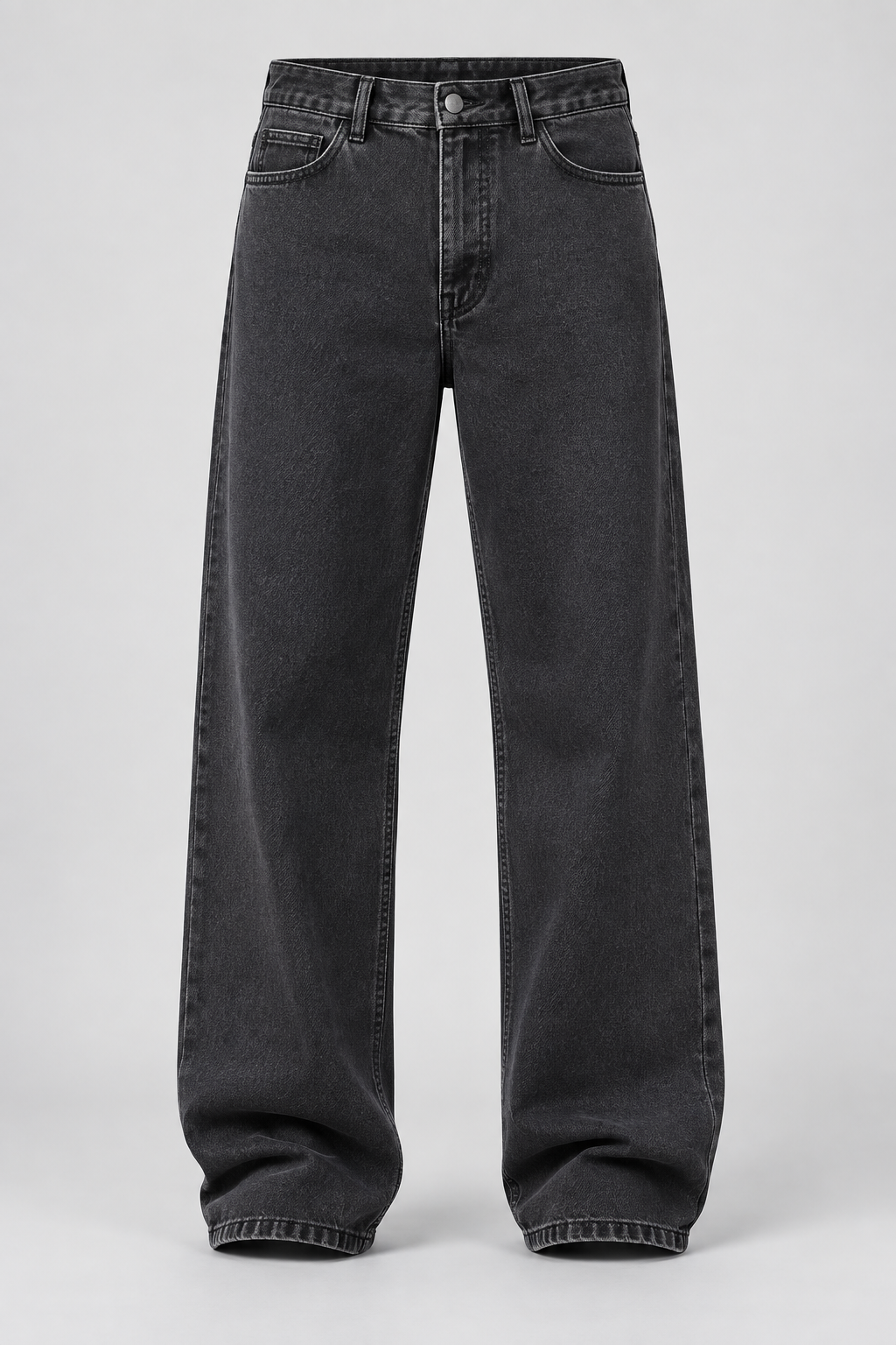 Color: Black | Jungen Vintage Wide-Leg Jeans mit Washed-Effekt – Ansicht 2