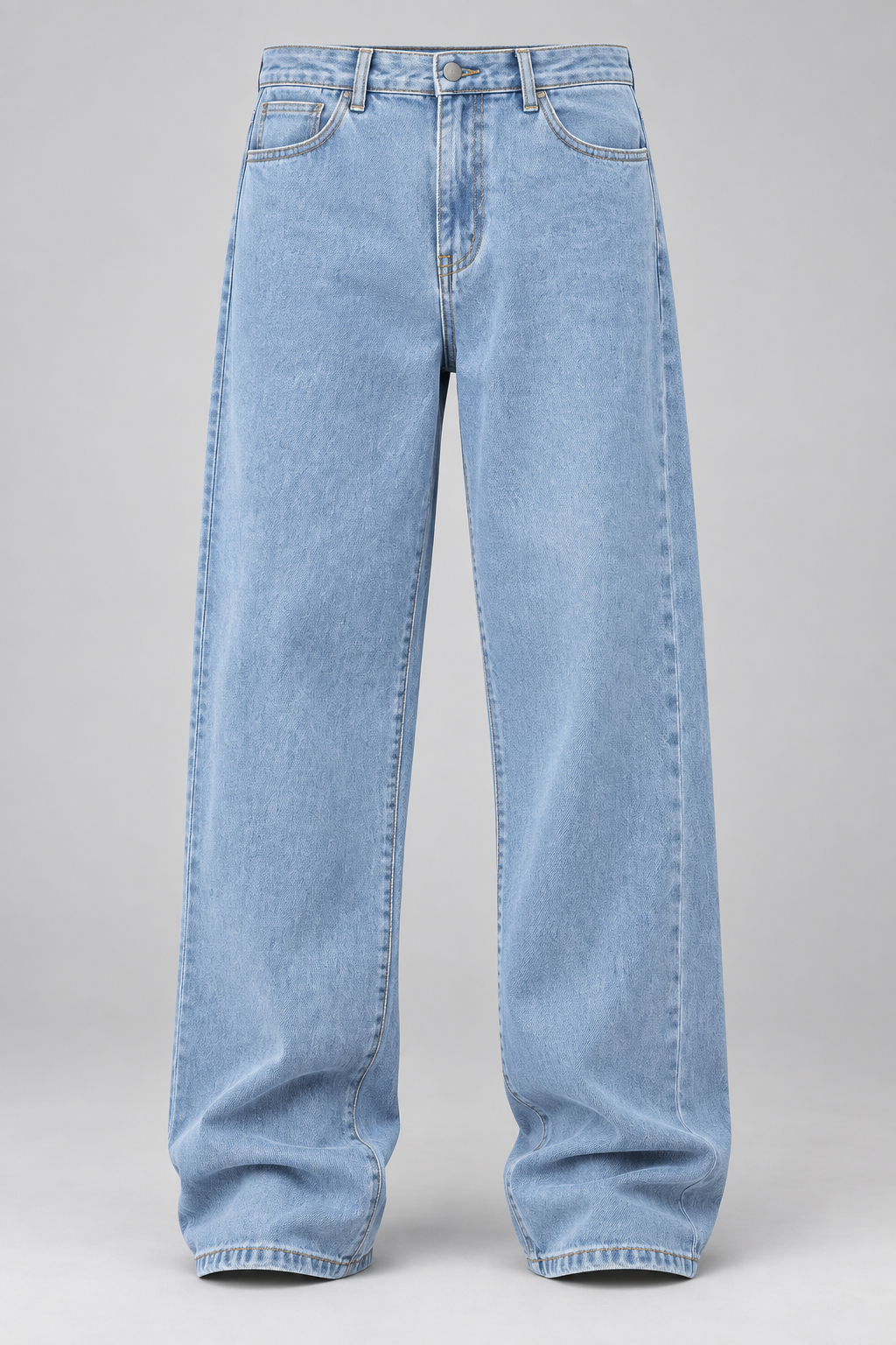 Color: Light Blue / Powder Blue | Jungen Vintage Wide-Leg Jeans mit Washed-Effekt – Ansicht 2
