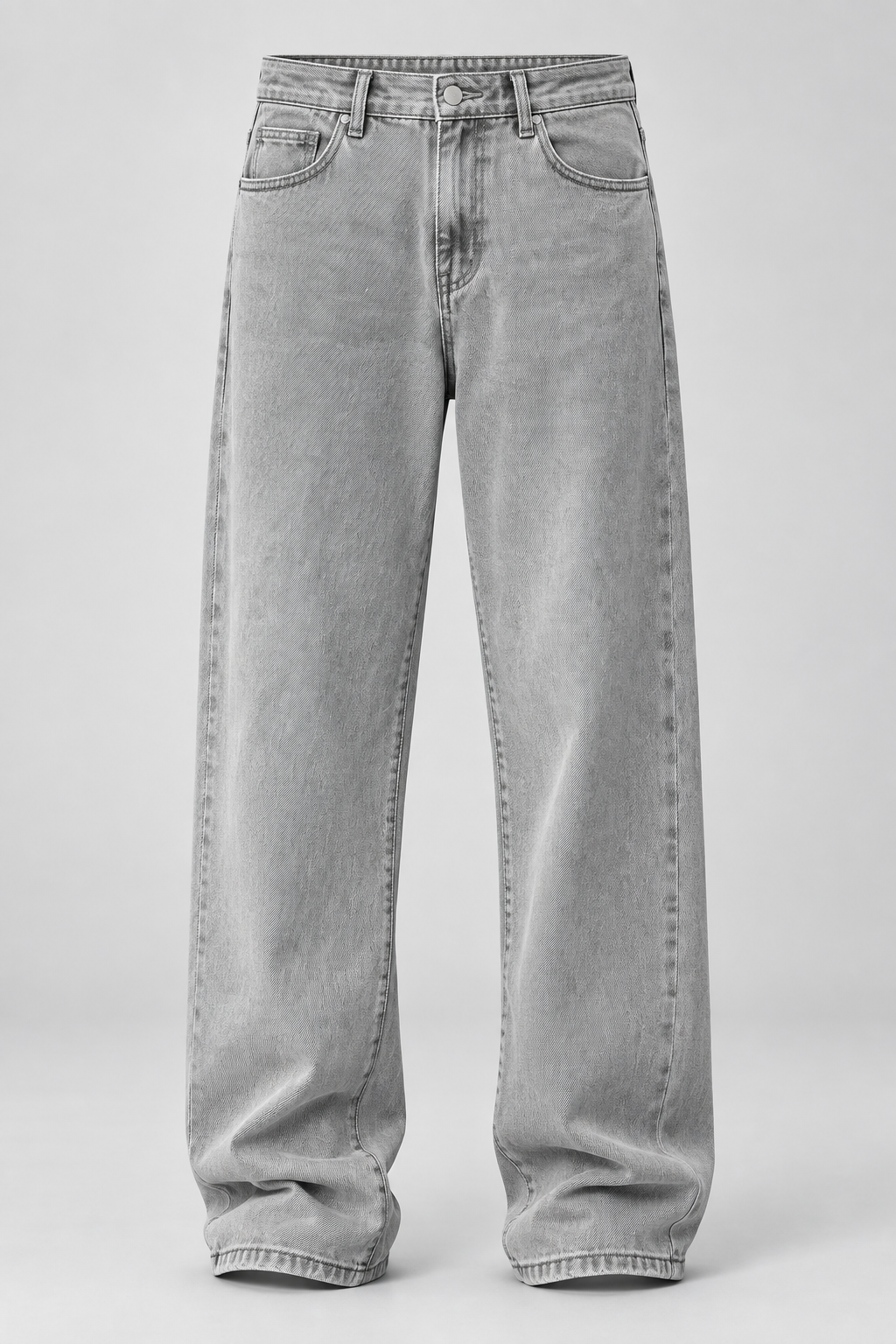 Color: Gray | Jungen Vintage Wide-Leg Jeans mit Washed-Effekt – Ansicht 2