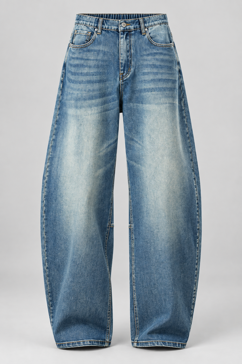 Color: Light Blue | Retro Wide-Leg Jeans mit Waschung – Ansicht 2